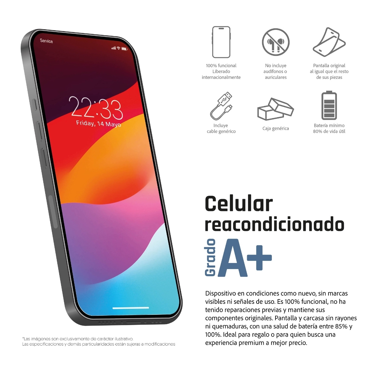 Apple iPhone 15 Plus Rosa 256GB - Super Retina XDR 6.7" (Reacondicionado)
