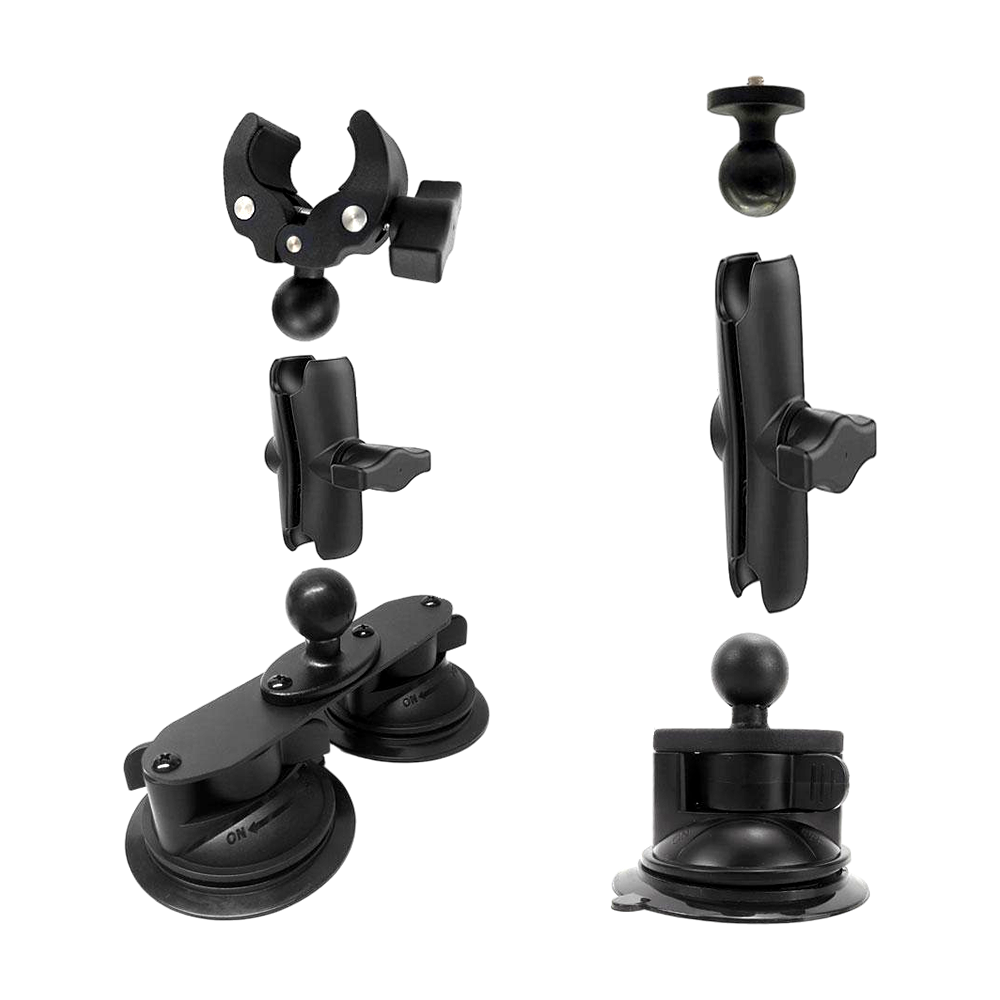  Ventosa Triple con Selfie Stick Auto Compatible Insta360 GoPro Cámaras 360