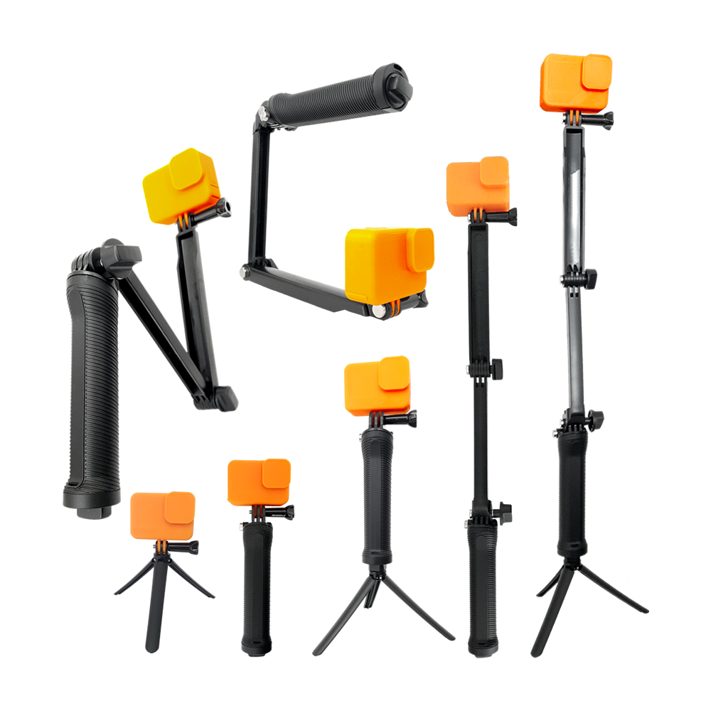 Monopod 3 Way Selfie Stick Compatible GoPro Cámaras Deportivas