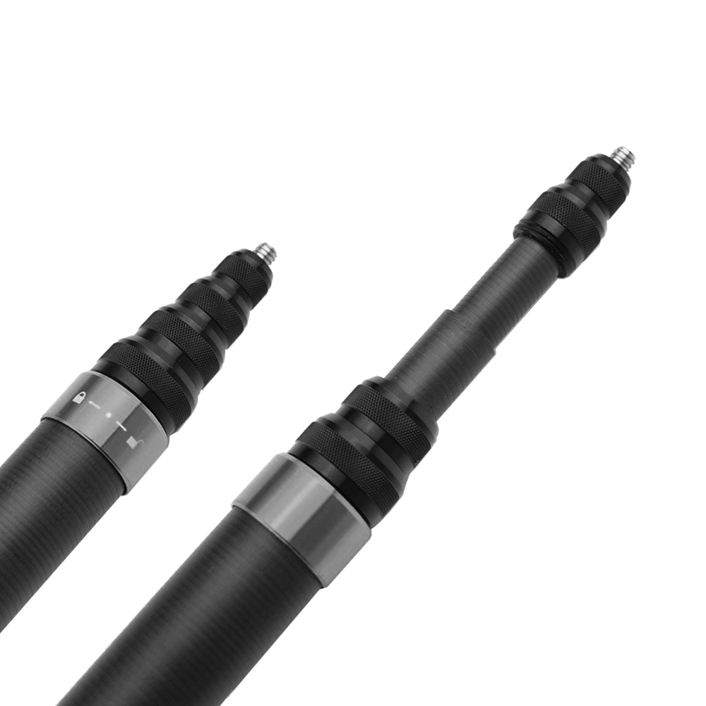 Monopod Selfie Stick 3 Metros Fibra de Carbono Invisible Compatible Insta360 GoPro MAX Cámaras 360