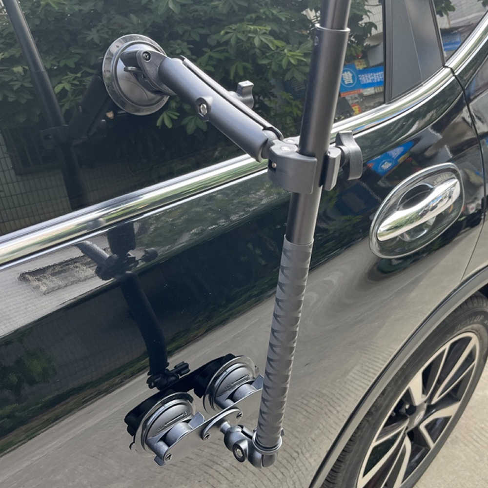  Ventosa Triple con Selfie Stick Auto Compatible Insta360 GoPro Cámaras 360