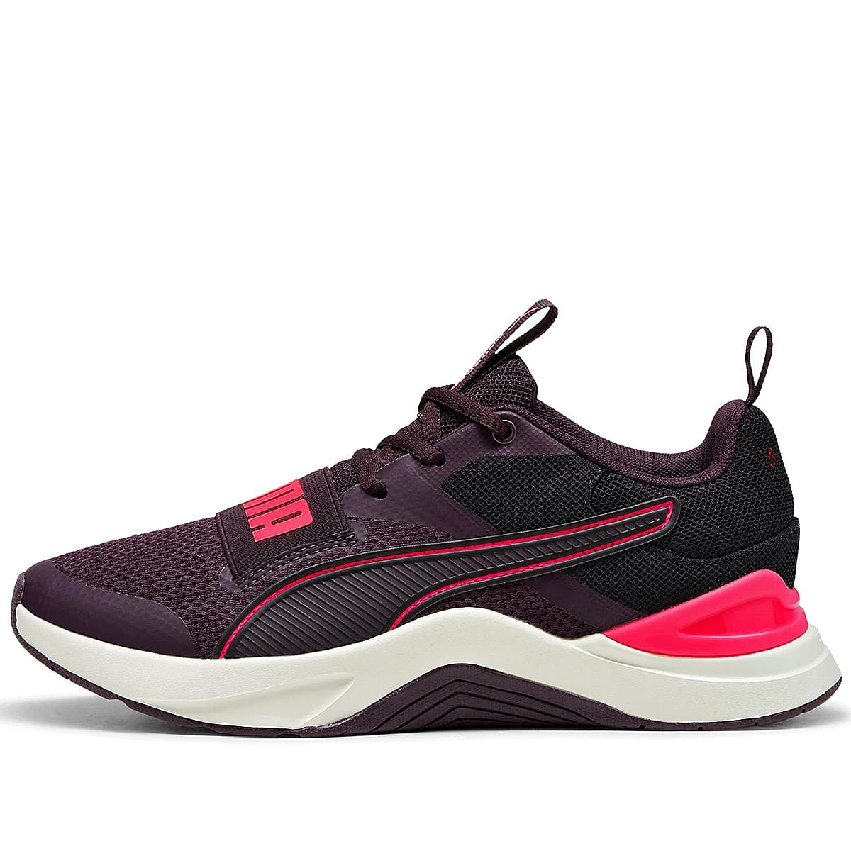 TENIS DEPORTIVO PUMA  PARA MUJER COLOR MORADO NEGRO 