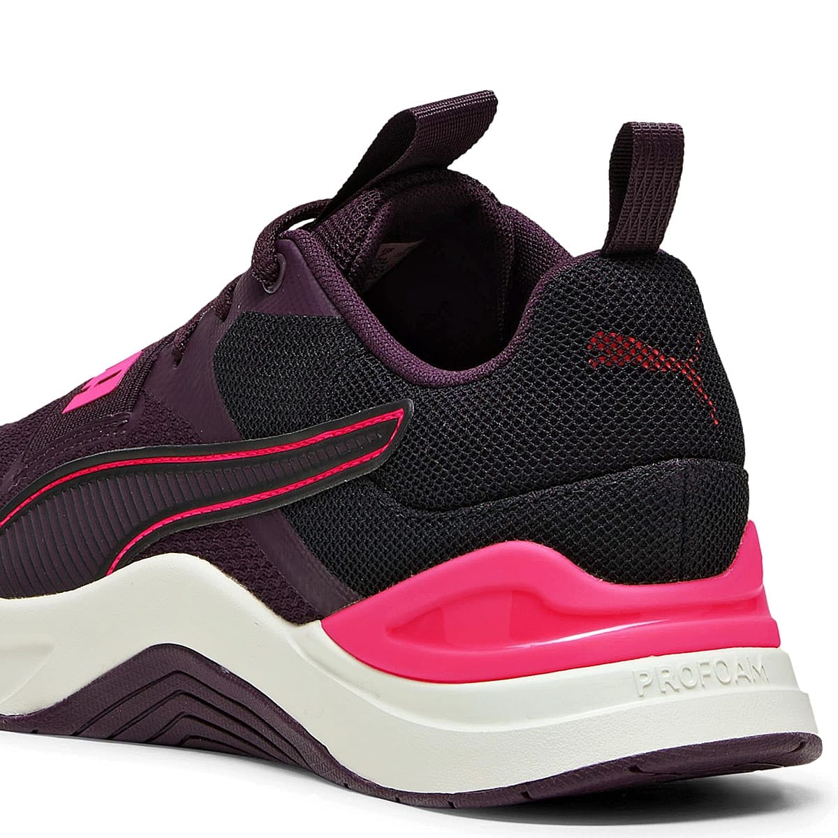 TENIS DEPORTIVO PUMA  PARA MUJER COLOR MORADO NEGRO 