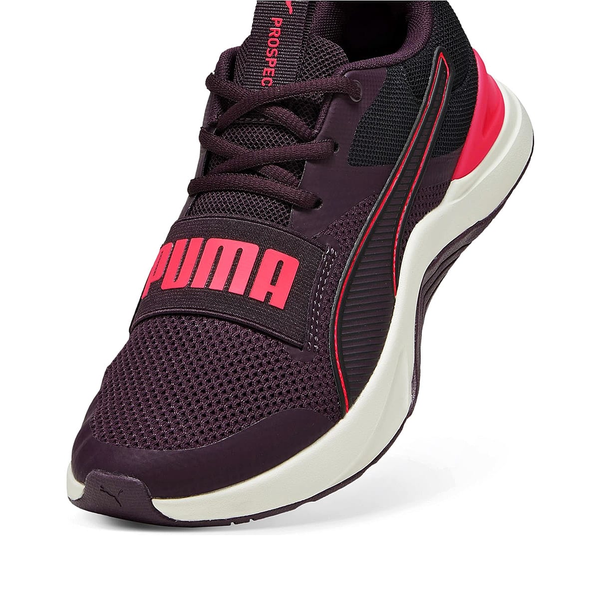 TENIS DEPORTIVO PUMA  PARA MUJER COLOR MORADO NEGRO 