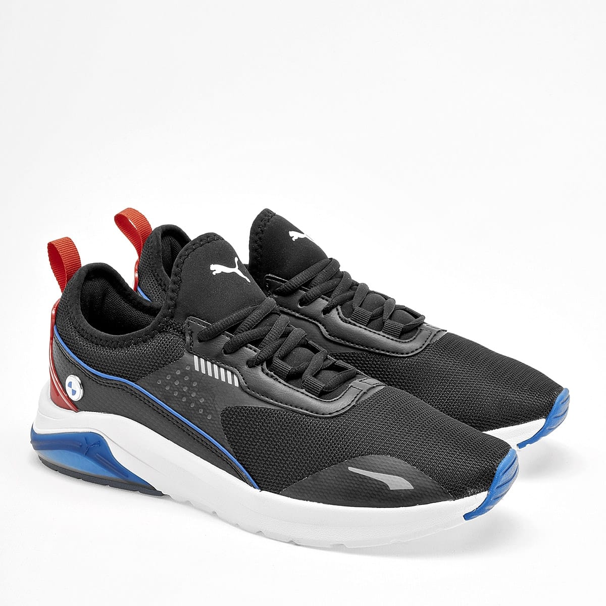 TENIS DEPORTIVO PUMA   PARA HOMBRE COLOR NEGRO ROJO 