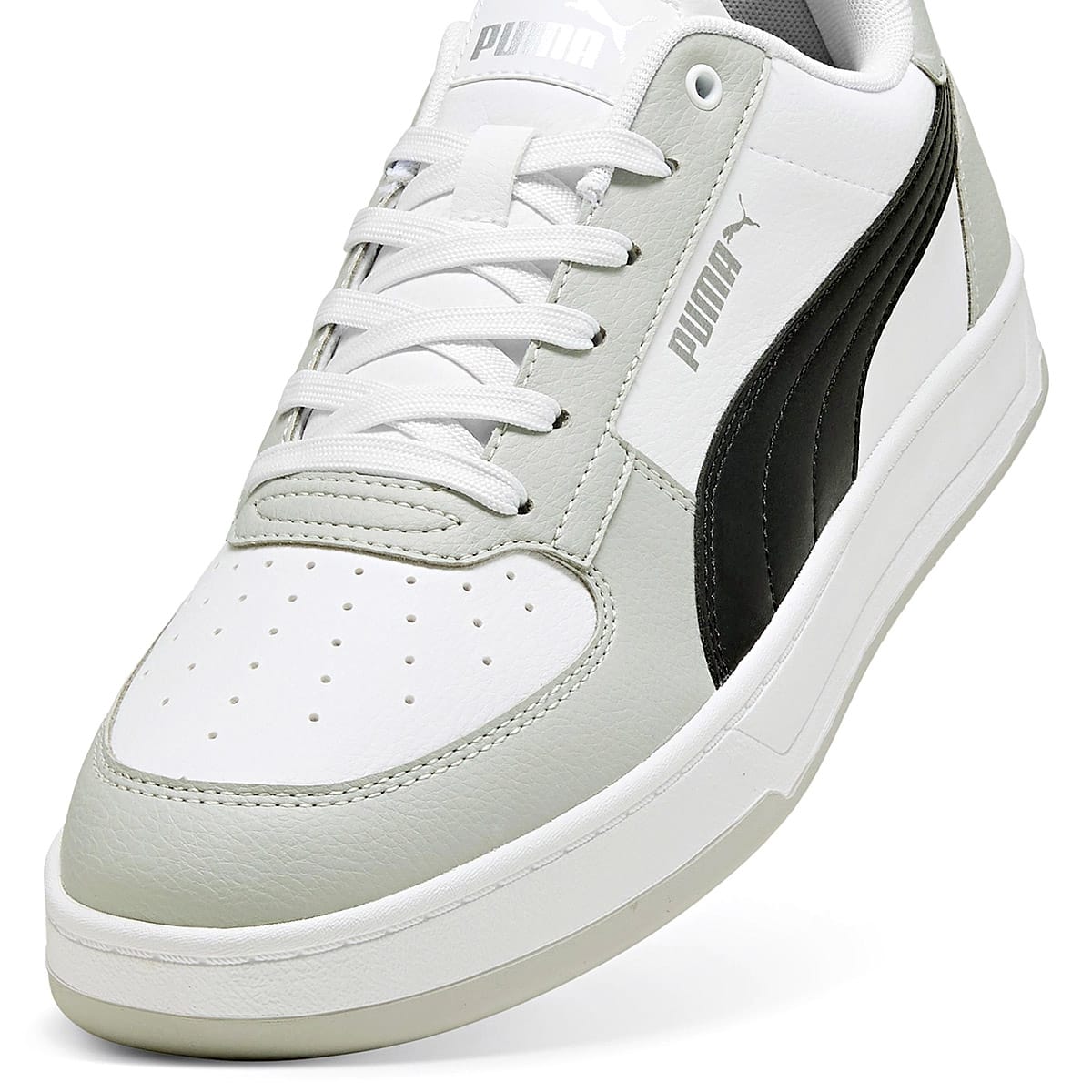 TENIS CASUAL PUMA PARA HOMBRE COLOR BLANCO GRIS NEGRO 