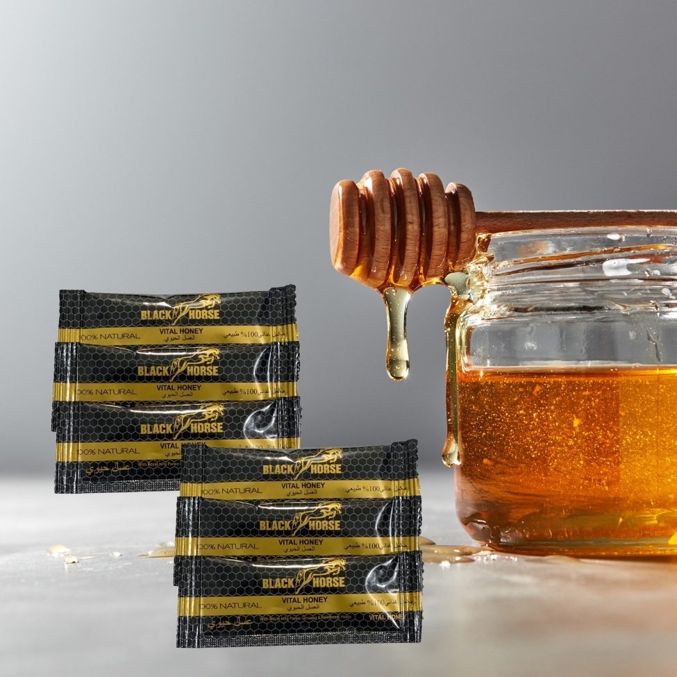 Black Horse Miel 10g Potencia Premium Vital Honey  10 Sobres