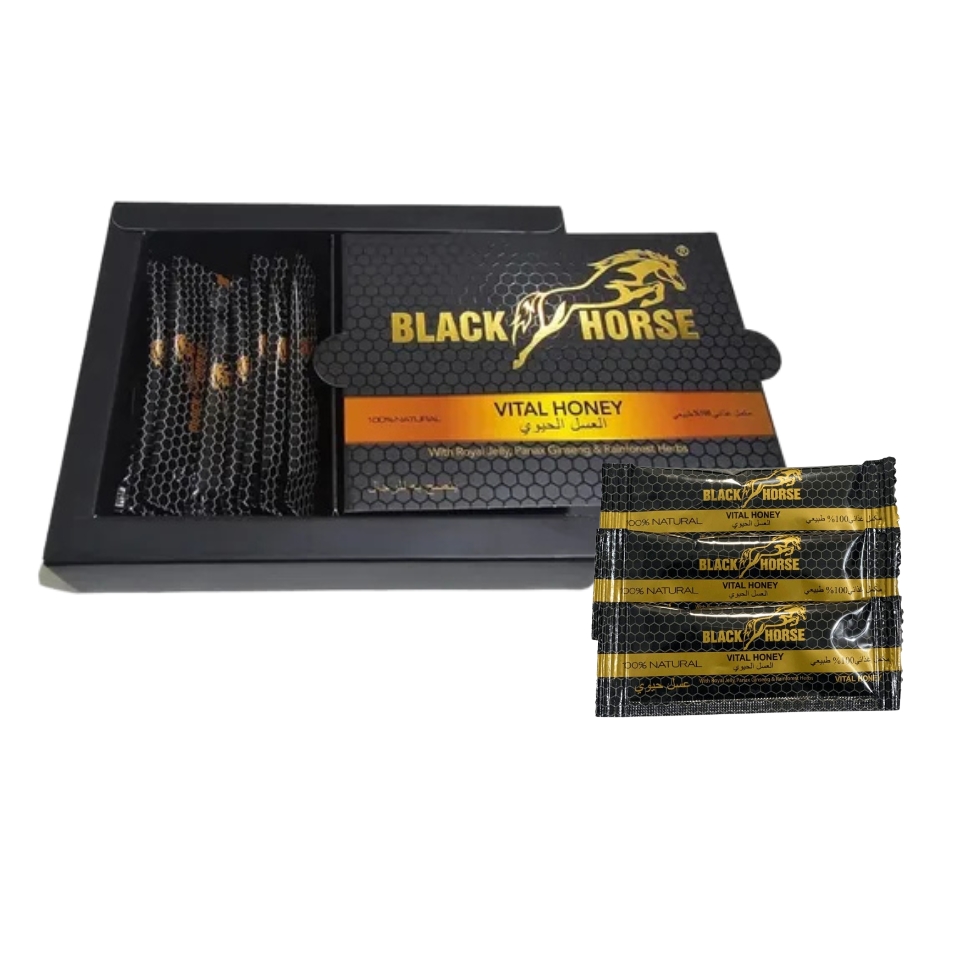 Black Horse Miel 10g Potencia Premium Vital Honey  10 Sobres