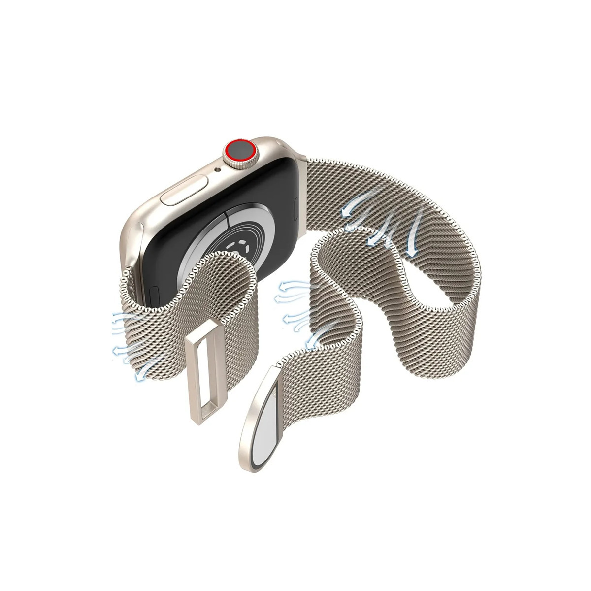 Correa Para Apple Watch Luz de las estrellas-42mm/44mm/45mm BEIGE