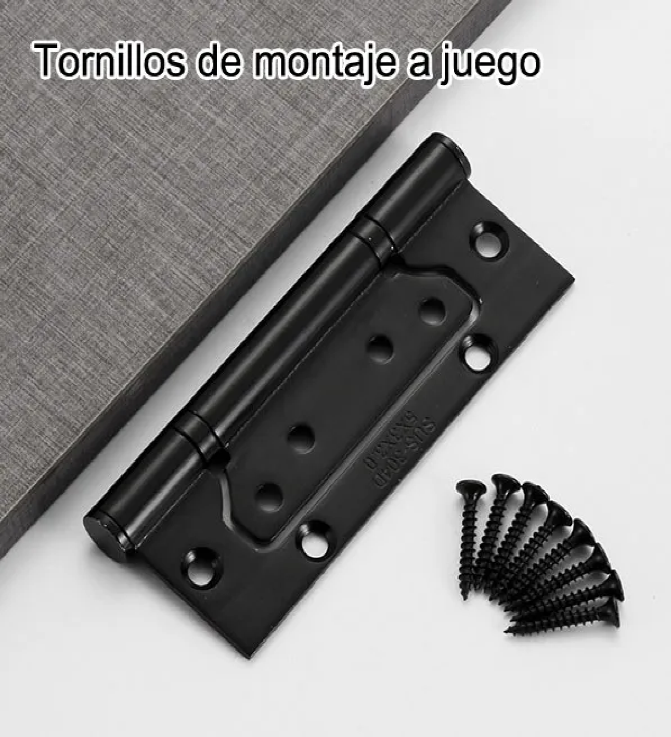 Bisagras Para Puertas 5x3x3 De 304 Acero Inoxidable 3+1 negro