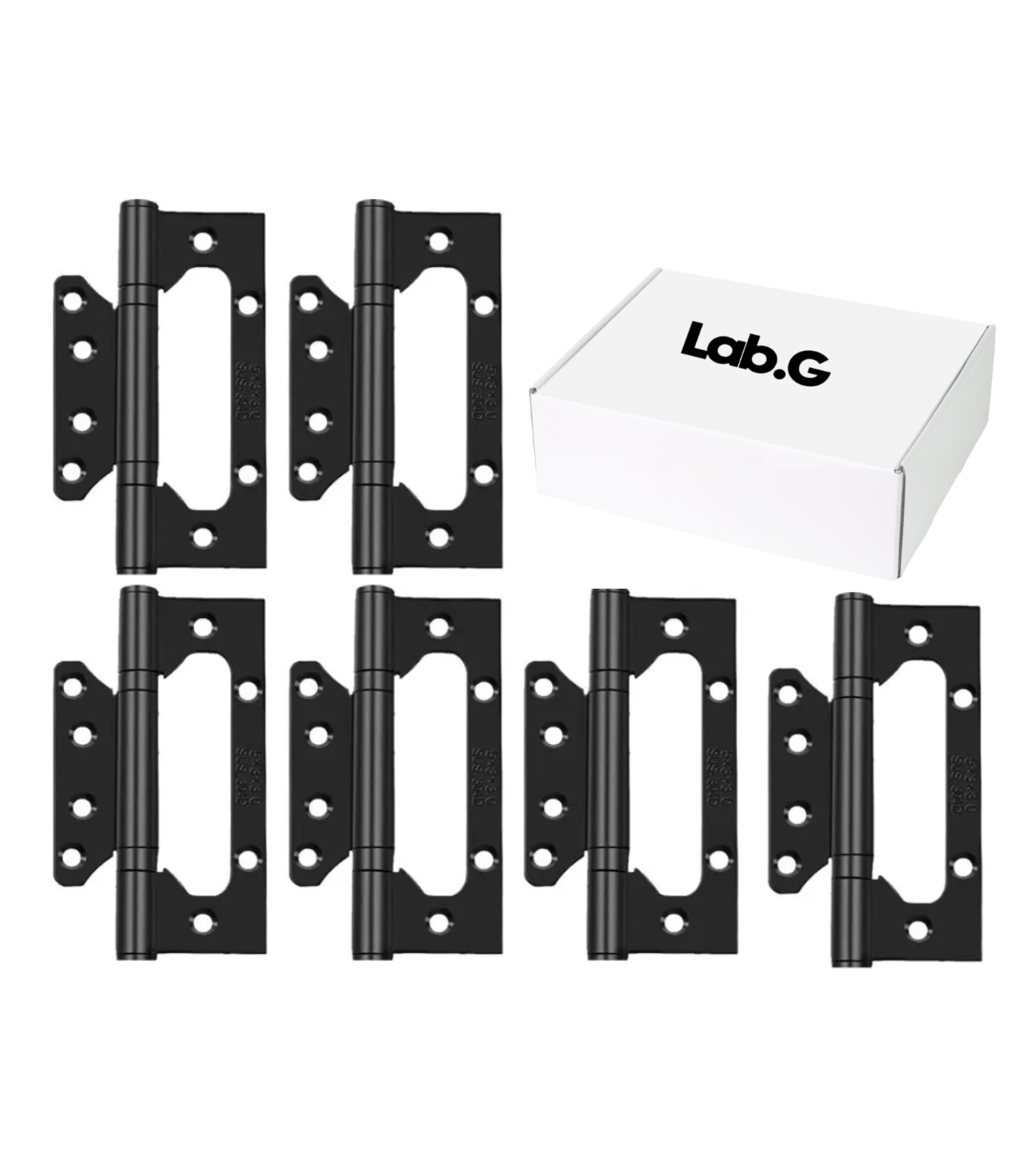 Bisagras Para Puertas 5x3x3 De 304 Acero Inoxidable 3+1 negro