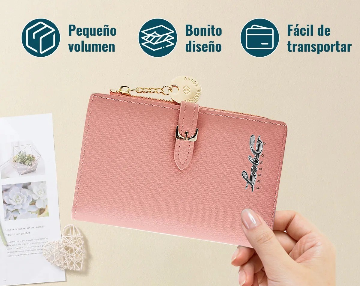 Pequeña Con Tarjetero Para Mujer