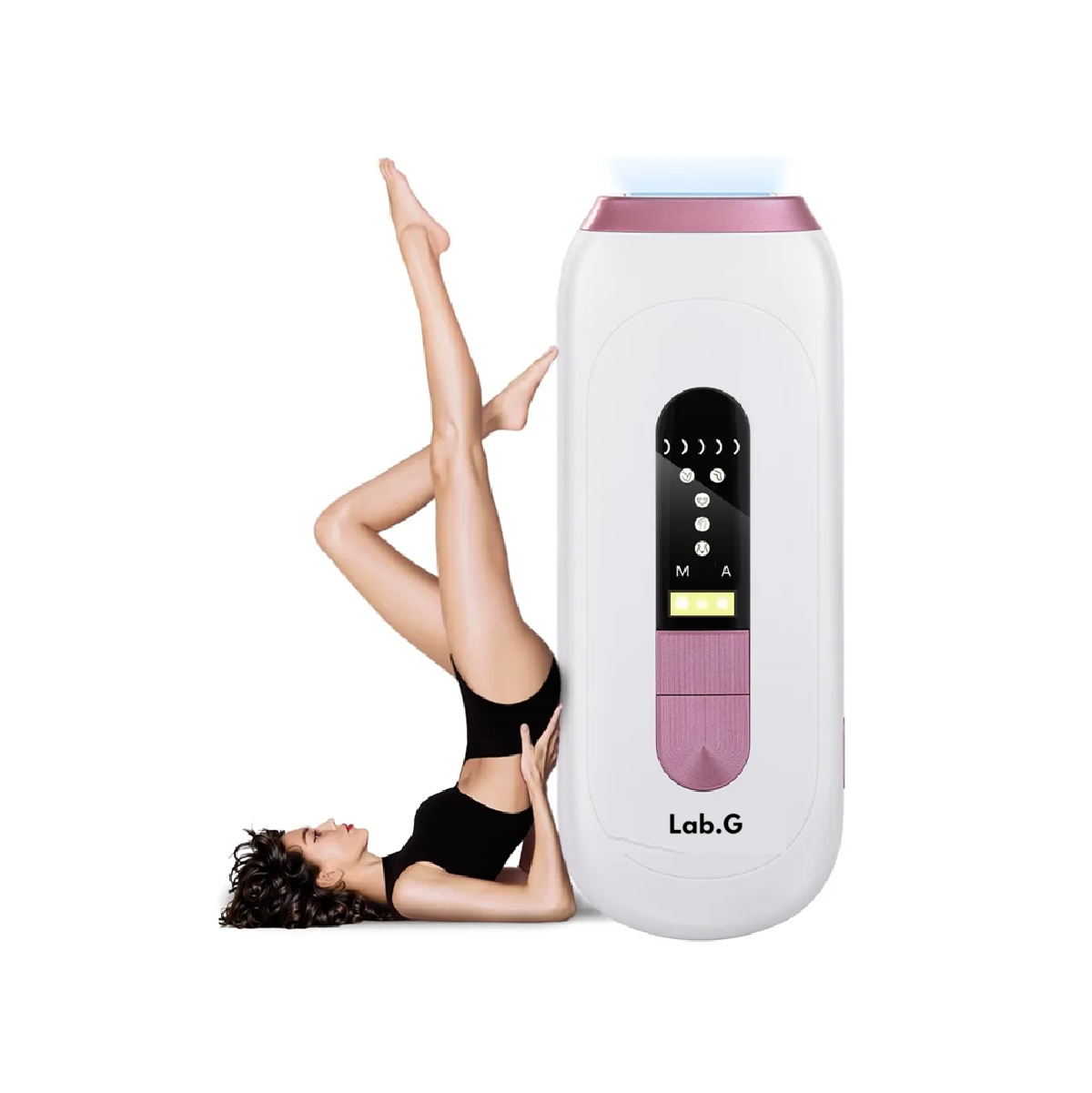 Depiladora Láser Ipl Pulsada Permanente Para Cuerpo Y Cara blanco violeta 