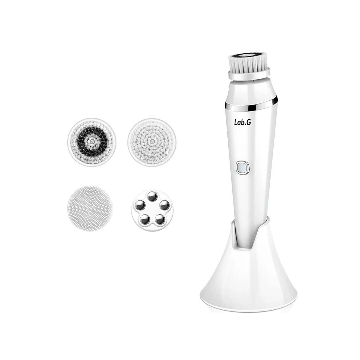 Cepillo Facial Eléctrico Recargable Limpiadora Masajeador Blanco
