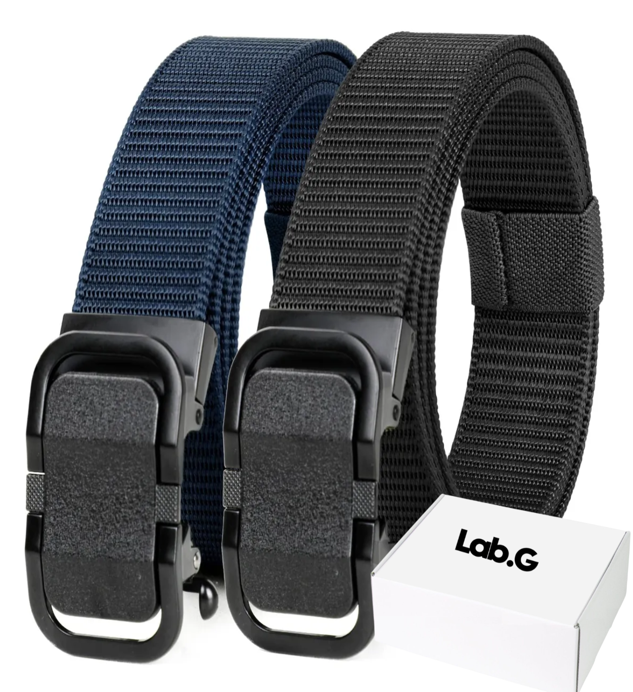 2pzs Cinturones Táctico Militar Ajustable Moda Calidad Cinto Negro+Azul