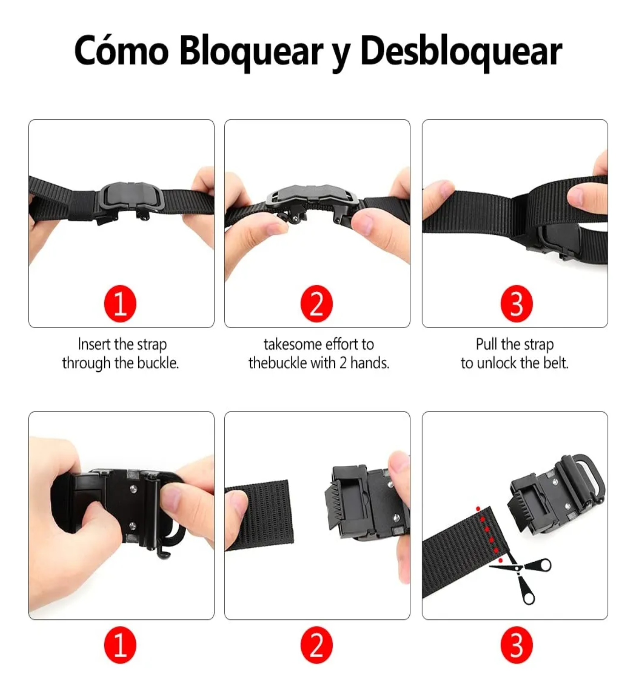 2pzs Cinturones Táctico Militar Ajustable Moda Calidad Cinto Negro+Azul