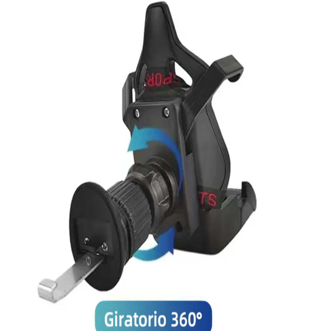 Soporte De Celular Para Carro Diseño De Asiento De Carreras negro rojo
