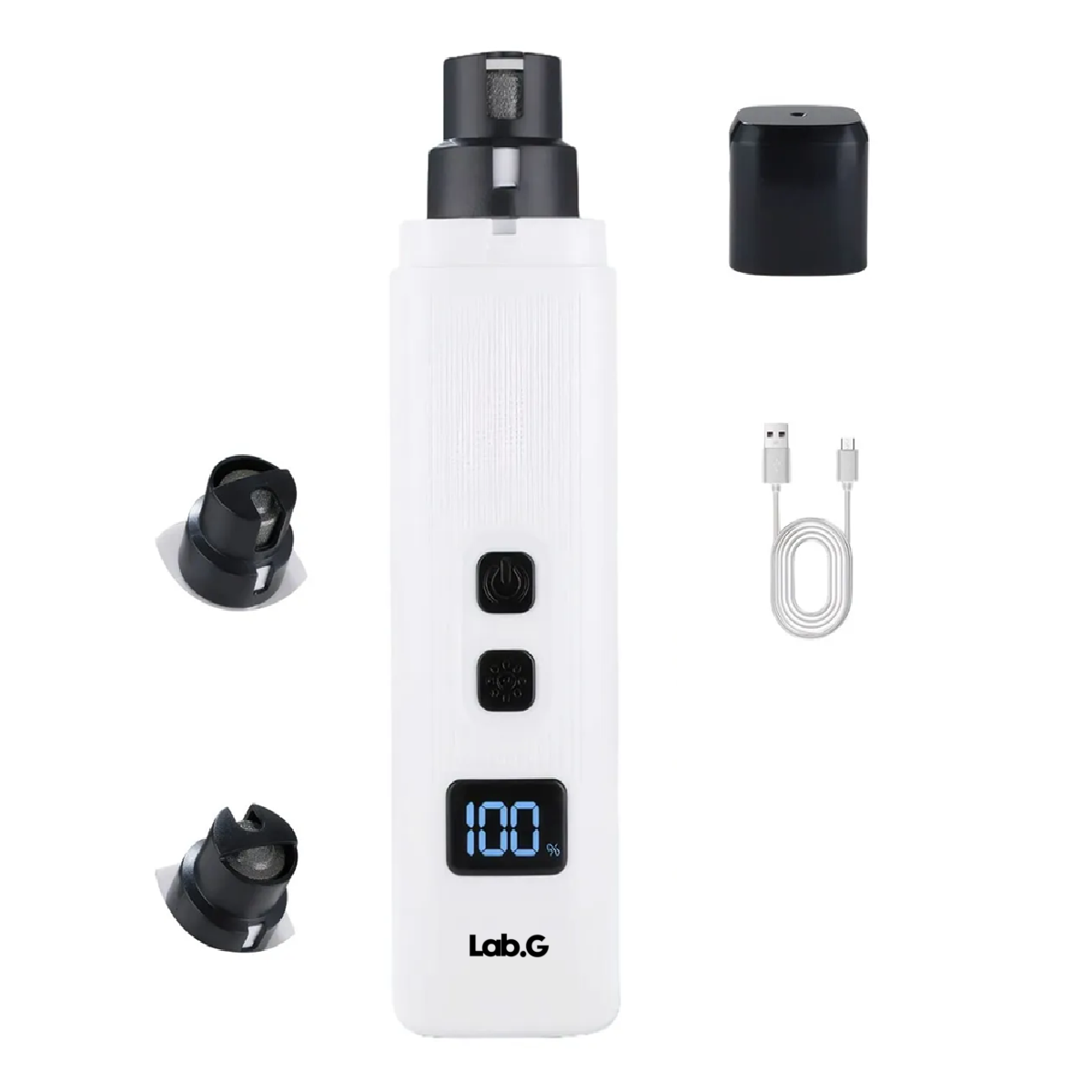 Lima Corta Uñas Eléctrico Mascotas Negro Blanco