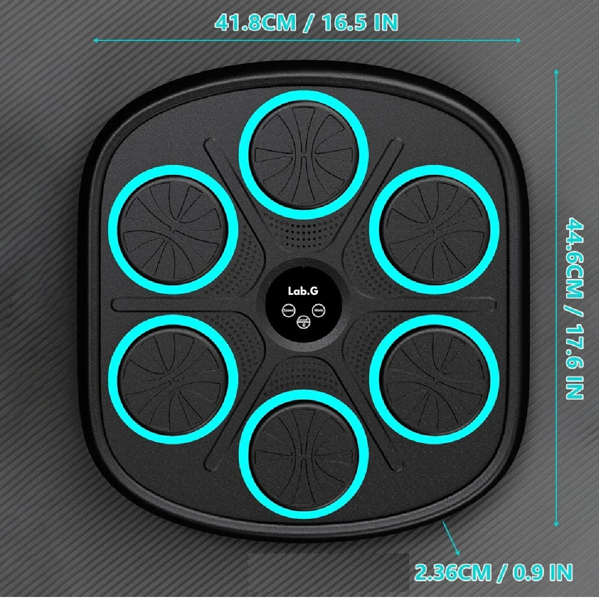 Máquina Música Electrónica Boxeo Entrenamiento Con Bluetooth NEGRO