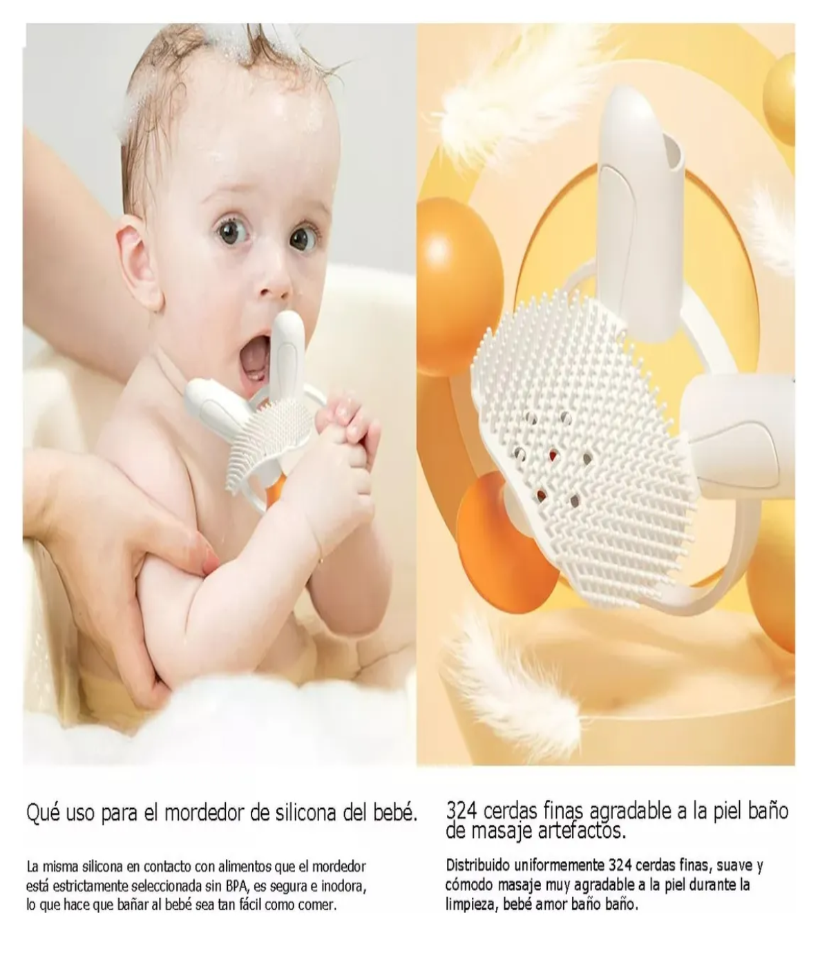 Juguete Regadera Baño Bebes Naranja