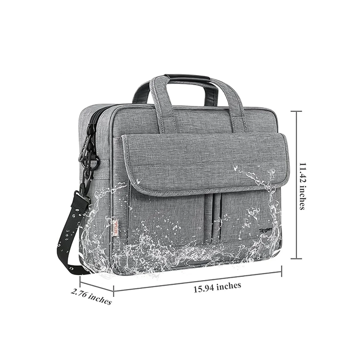 Maletín Portafolio Para Laptop De 15.6 In  gris
