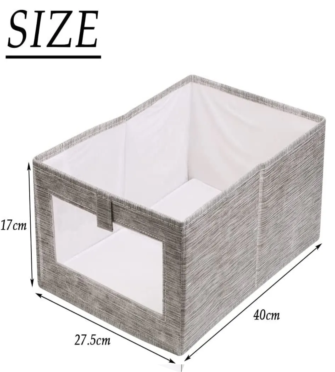 Set De Cajas Plegables Para Guardar Ropa, 4 Piezas Gris