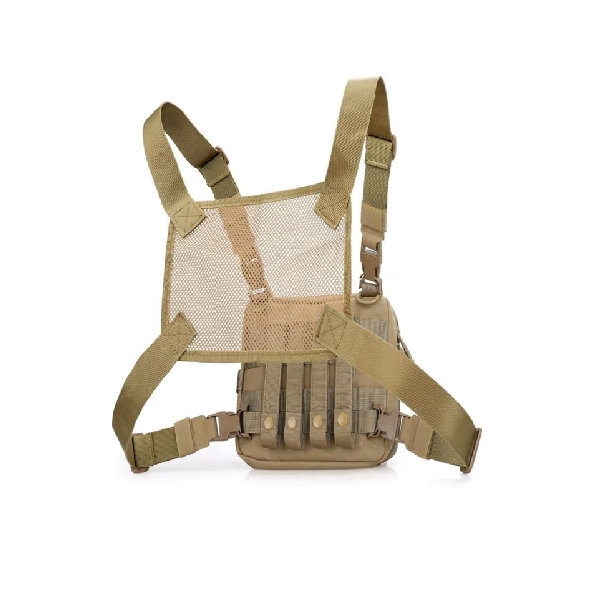 Mochila Chalecos Tacticos Campañas Pecho De Bolsa Caqui