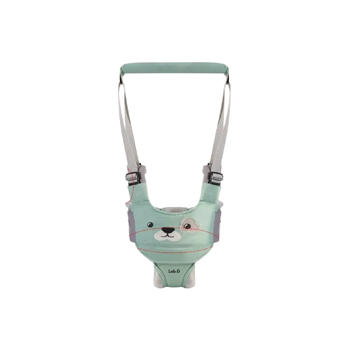 Arnés De Seguridad Para Bebés Para Aprender A Caminar Cachorro Verde