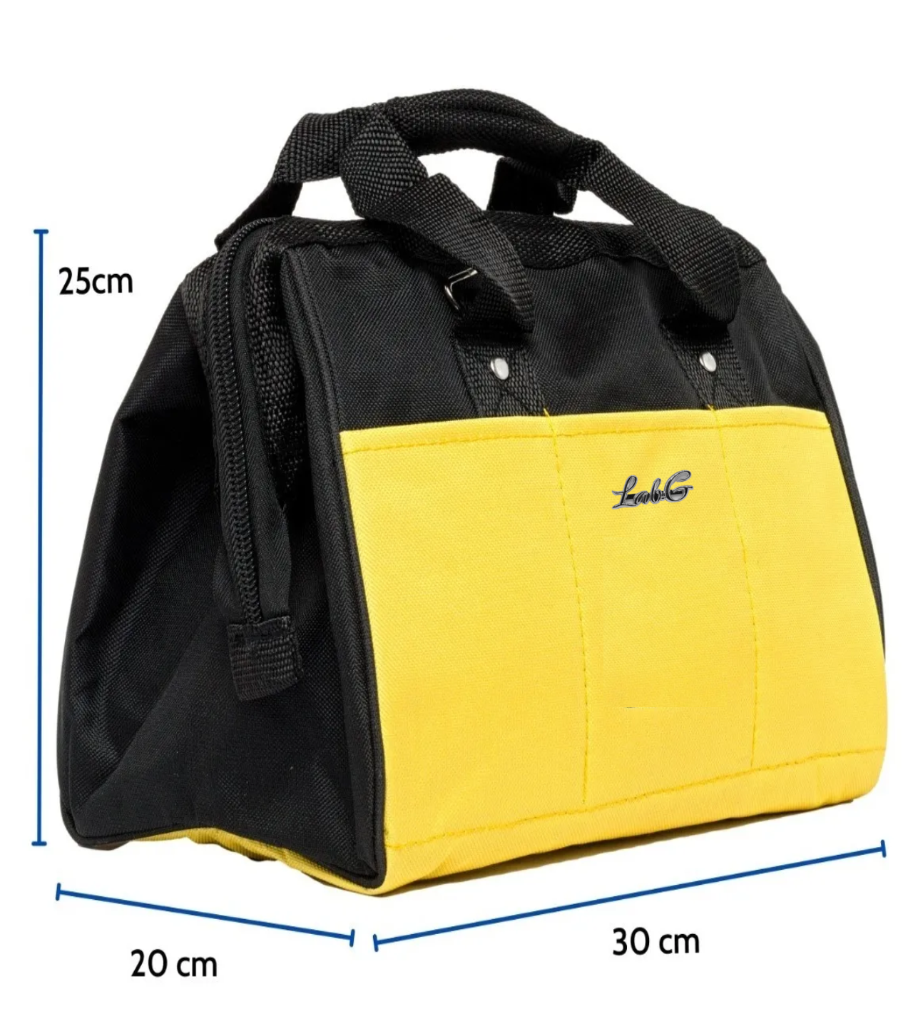 Bolsa Porta Herramienta 30x25x20cm 20 Bolsillos Resiste   Amarillo Negro