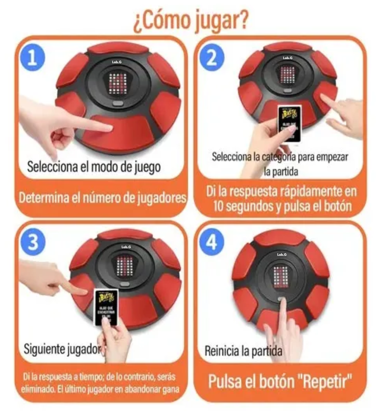 Juegos De Mesa Familiares, Juegos De Cartas Para Fiestas 2.0 Negro Rojo