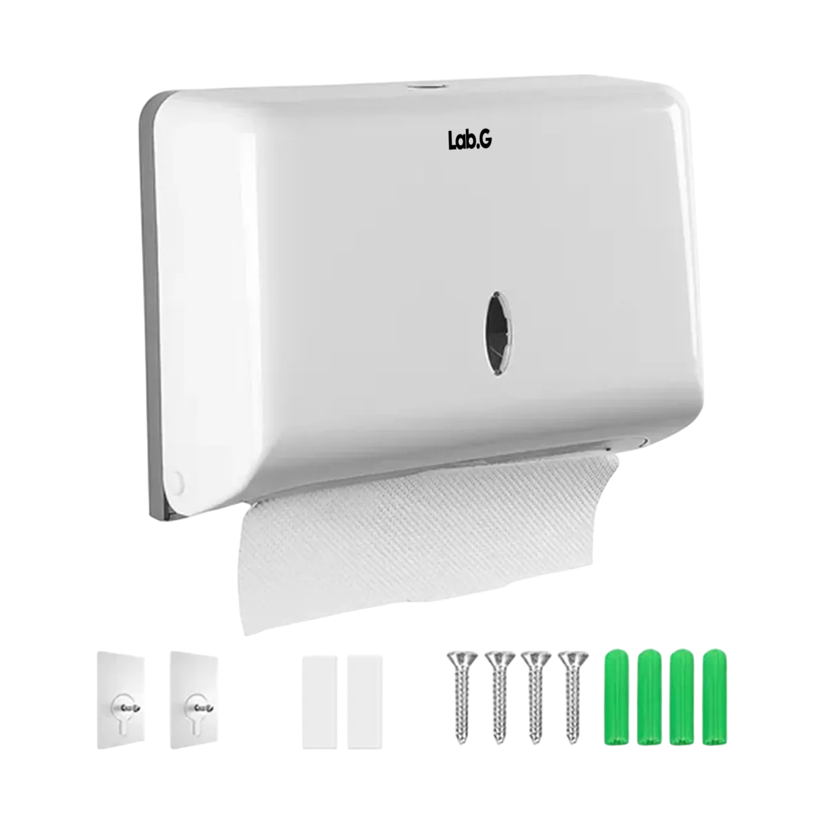 Dispensador De Papel Toallas Sanitas Para Cocina Y Baños Blanco 
