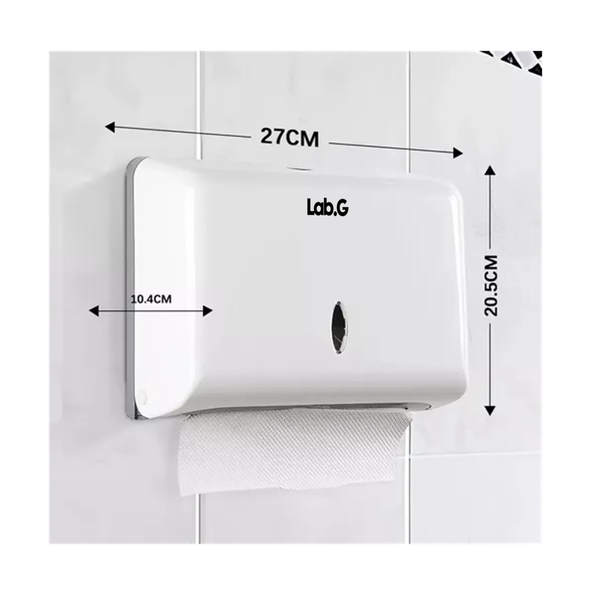 Dispensador De Papel Toallas Sanitas Para Cocina Y Baños Blanco 