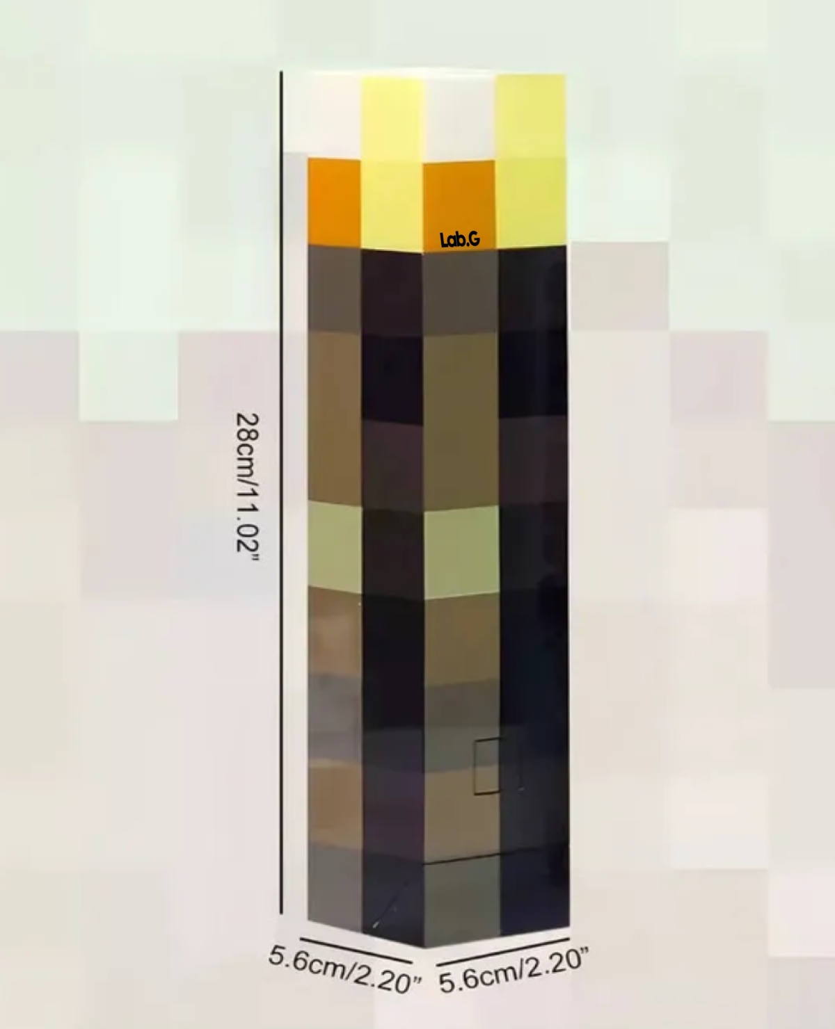 Lámpara Minecraft Luz 2pz Colores
