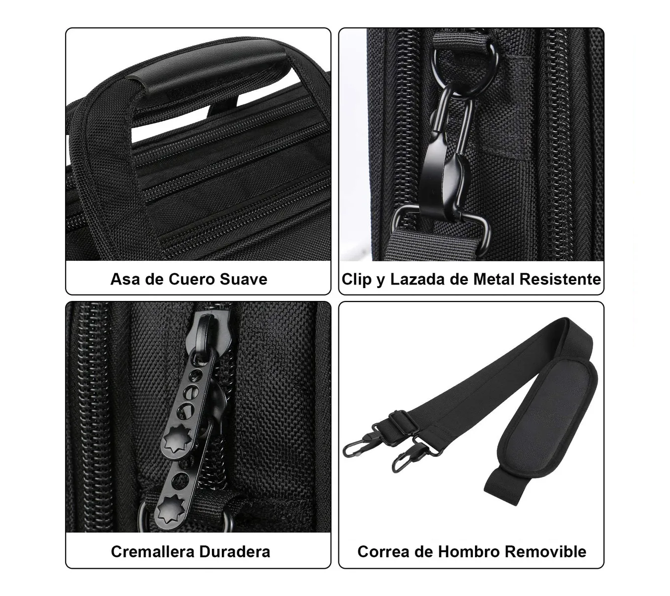 Maletin Para Laptop De 17 Pulgadas negro