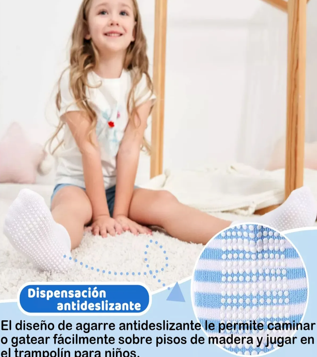 Calcetines Antiderrapantes Para Niños Calcetas Bebé 12 Pares Azul Blanco Negro