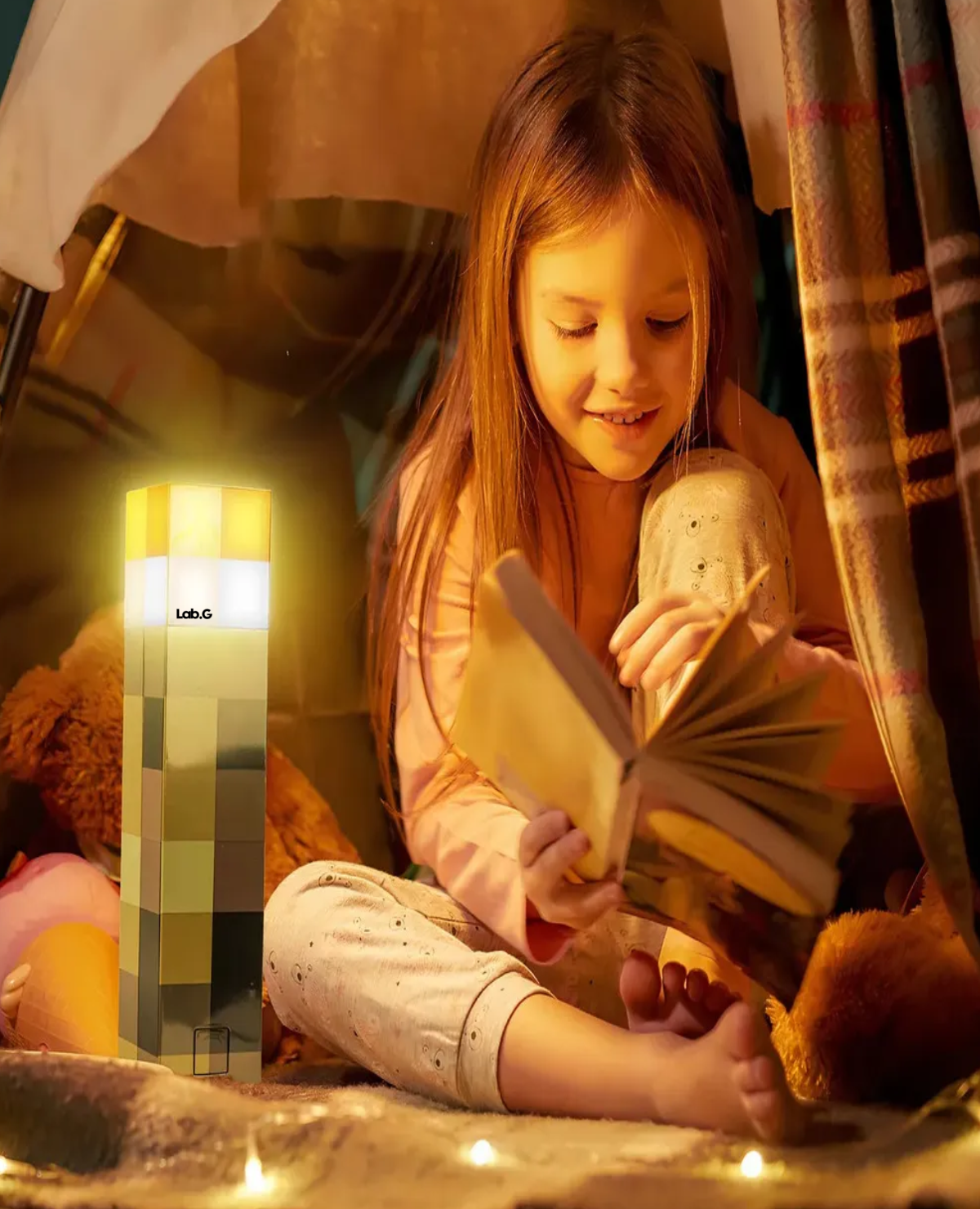 Lámpara Minecraft Luz 2pz Colores