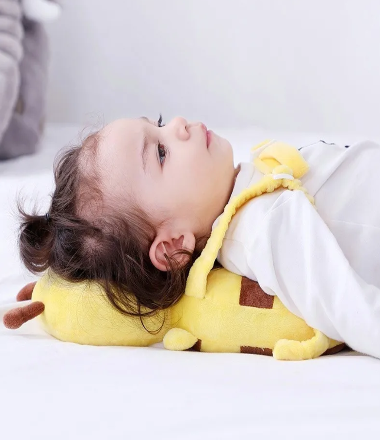 Almohada Antigolpes Protector Cabeza Abeja Amarillo