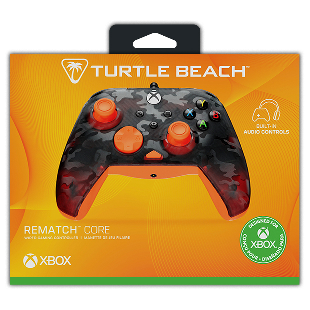 Control Turtle Beach Rematch Core Ghost Black Camo Naranja - Game Center