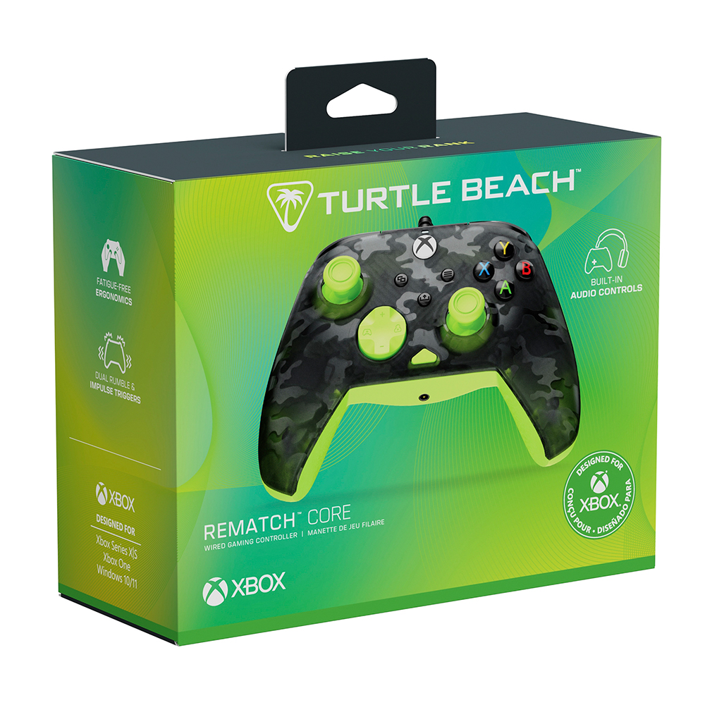 Control Turtle Beach Rematch Core Ghost Black Camo Amarillo Xbox Series X - Game Center