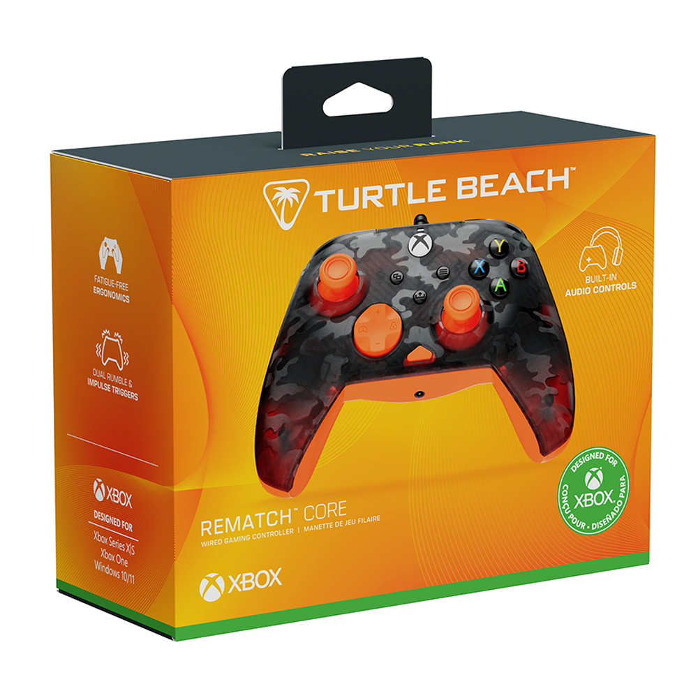Control Turtle Beach Rematch Core Ghost Black Camo Naranja - Game Center