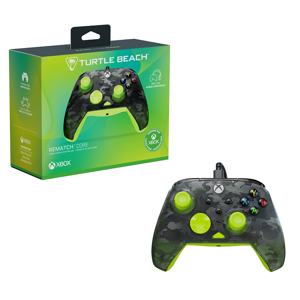 Control Turtle Beach Rematch Core Ghost Black Camo Amarillo Xbox Series X - Game Center