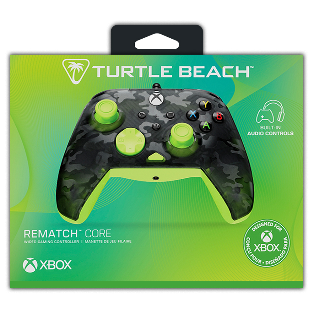 Control Turtle Beach Rematch Core Ghost Black Camo Amarillo Xbox Series X - Game Center