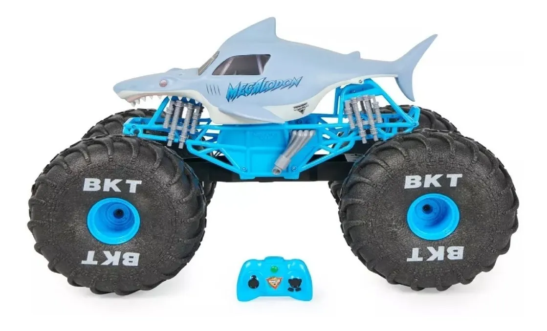 Monster Jam Megalodon Mega 1:6 Azul Control Remoto