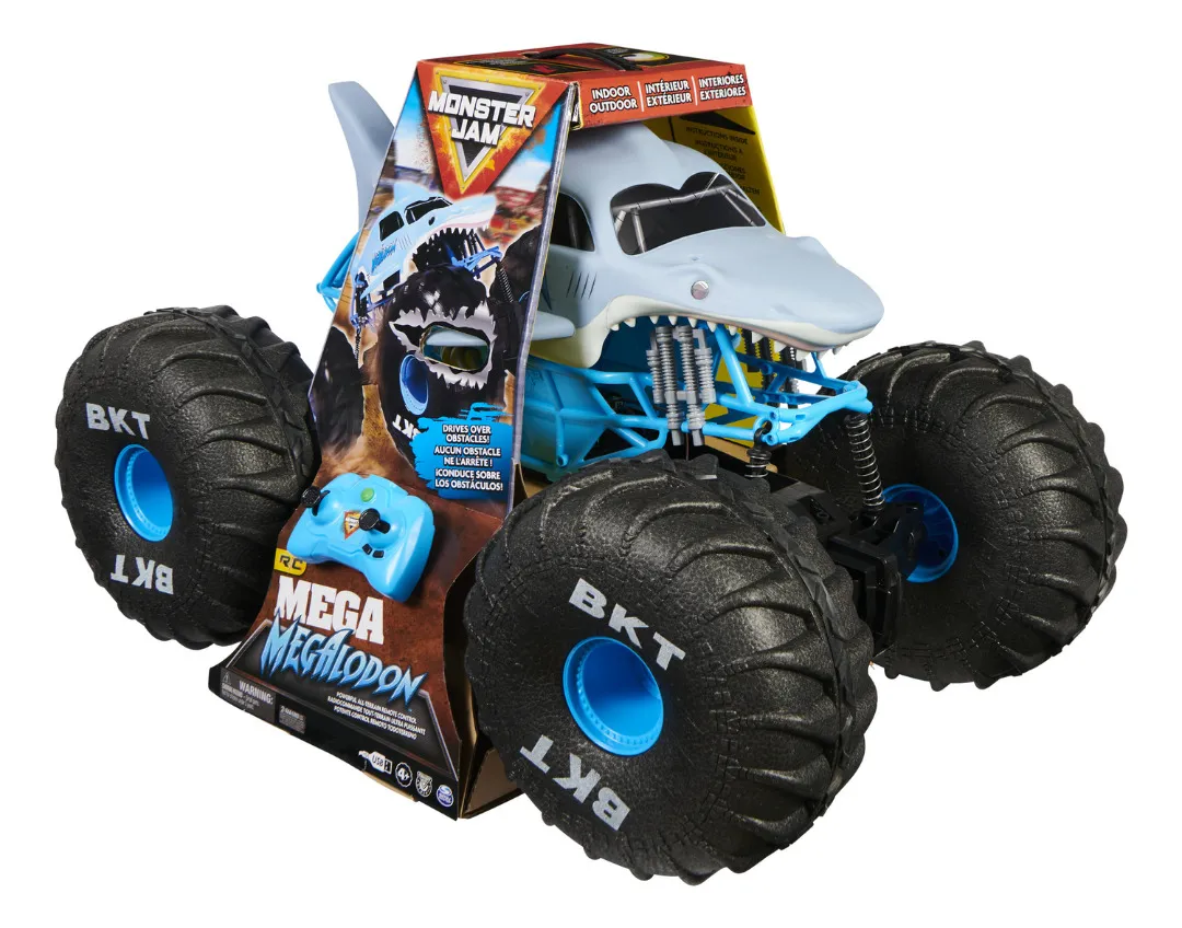 Monster Jam Megalodon Mega 1:6 Azul Control Remoto