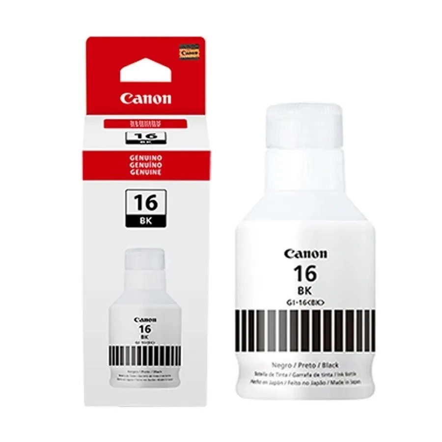 Tanque de Tinta Canon GI-16 Negro, 70ml.