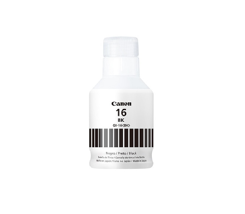 Tanque de Tinta Canon GI-16 Negro, 70ml.