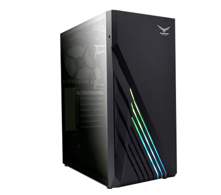 Gabinete Naceb Zion, Midi-Tower, ATX/Micro-ATX/Mini-ITX, USB 2.0/3.0, sin Fuente, 3 Ventiladores Instalados, Negro. 