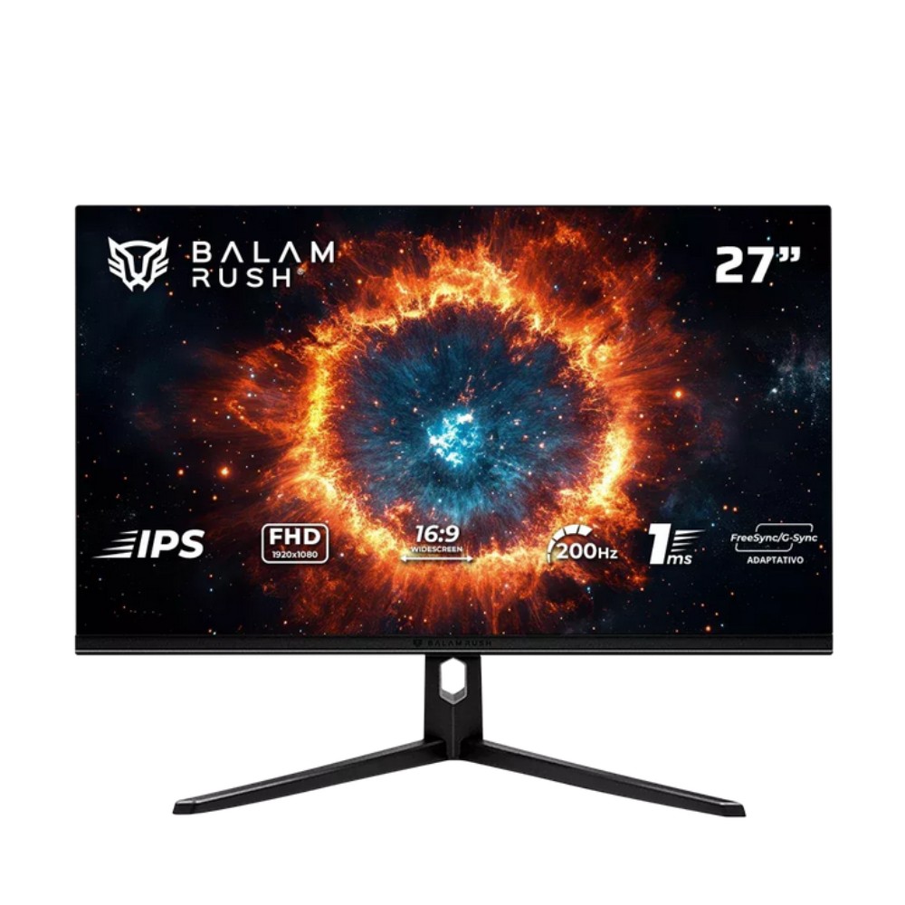 Monitor Gamer Balam Rush Hyper Nova MHN27Y LED 27", 1920x1080 Full HD, G-Sync/FreeSync, 200Hz, HDMI/DisplayPort, Negro. 