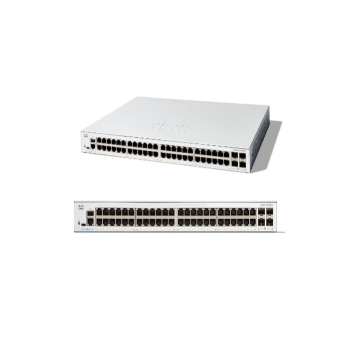 Switch Cisco Gigabit Ethernet Catalyst 1200, 48 Puertos + 4 Puertos SFP, 104 Gbit/s - Administrable.