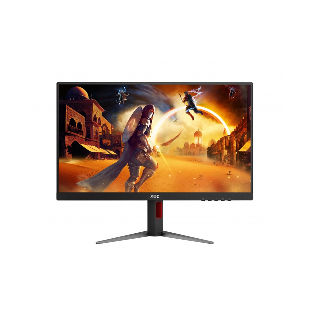 Monitor Gamer AOC 27G4 LCD 27", 1920x1080 Full HD, 180Hz, HDMI/DisplayPort, Negro/Rojo.